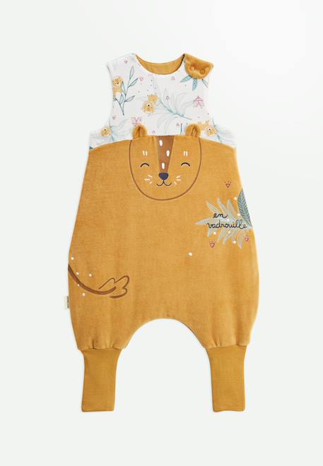 Turbulette tog 2 en velours avec pieds retroussables charly Camel 1 - vertbaudet enfant 