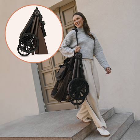 Poussette canne compacte mika plus légère et pliable jusqu’à 22 kg avec accessoires Beige sand+Grey stone+Mocha mousse 17 - vertbaudet enfant 