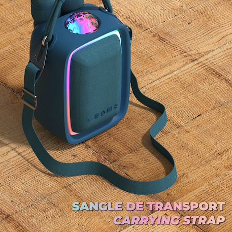 Enceinte & karaoké lumineuse 2 Micros Inclus - Singy party Bleu 4 - vertbaudet enfant 