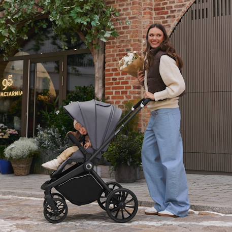 Poussette canne compacte mika plus légère et pliable jusqu’à 22 kg avec accessoires Beige sand+Grey stone+Mocha mousse 10 - vertbaudet enfant 