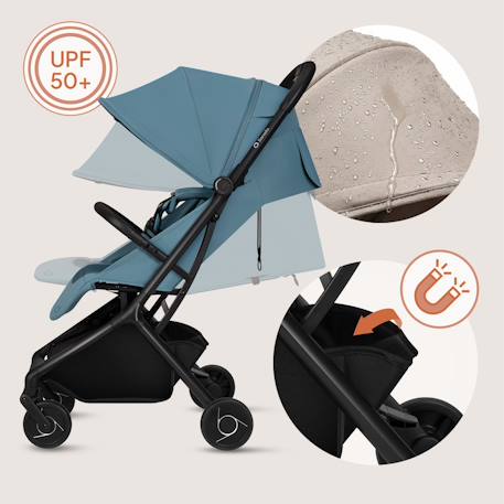 Poussette ultra-compacte sia 5,9 kg compatible avion avec moustiquaire Beige sand+Beige taupe+Blue sky+Green emerald+Pink rose 18 - vertbaudet enfant 