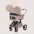 Poussette 2en1 freya avec nacelle pliable avec le châssis et accessoires Beige sand+Black onyx+Brown chocolate 3 - vertbaudet enfant 