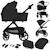 Poussette duo carmine jusqu’à 22 kg avec nacelle et accessoires Beige sand+Black onyx+Brown chocolate+Grey stone 6 - vertbaudet enfant 