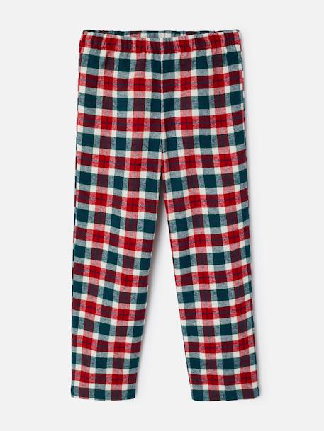 Pyjama en flanelle pur coton Rouge 4 - vertbaudet enfant 