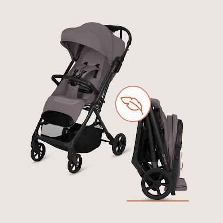 Poussette tout-terrain tansi légère avec roues graveltech, amortissement et pliage à une main Beige sand+Beige taupe+Black onyx+Green emerald 9 - vertbaudet enfant 