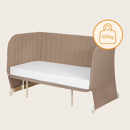 Lit cododo 5en1 thomi plus avec fonction berceau, parc bébé et canapé-lit jusqu’à 100 kg Beige carmel+Grey concrete 5 - vertbaudet enfant 