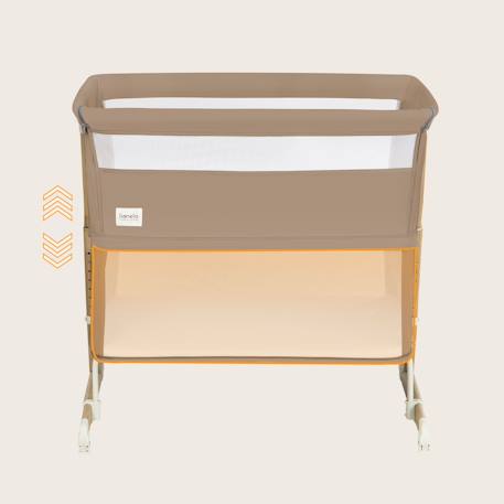 Lit cododo 5en1 thomi plus avec fonction berceau, parc bébé et canapé-lit jusqu’à 100 kg Beige carmel+Grey concrete 4 - vertbaudet enfant 