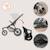Poussette tout-terrain azura jusqu’à 22 kg avec frein double et habillage pluie Black onyx+Green forest+Grey stone 15 - vertbaudet enfant 