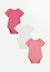 Lot de 3 bodies bébé manches courtes anaelle Rose 1 - vertbaudet enfant 