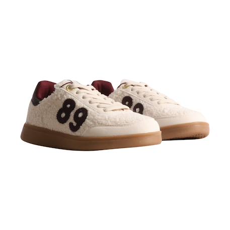 Baskets basses fille à lacets Beige+Noir 3 - vertbaudet enfant 