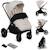 Poussette canne compacte mika plus légère et pliable jusqu’à 22 kg avec accessoires Beige sand+Grey stone+Mocha mousse 1 - vertbaudet enfant 