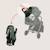 Poussette compacte cloe plus avec grandes roues, pliage automatique et ventilation Beige sand+Black onyx+Green sage 14 - vertbaudet enfant 