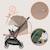 Poussette ultra-compacte bess légère avec pliage rapide, compatible avion Beige sand+Green forest+Grey stone 5 - vertbaudet enfant 
