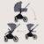 Poussette combinée 2en1 mika plus avec nacelle et accessoires Beige sand+Black onyx+Green olive+Grey stone+Mocha mousse 20 - vertbaudet enfant 