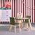 Table carrée enfant bois de pin 2 assises - judith Blanc+Jaune+Rose+Terracotta+Vert+Vert olive 31 - vertbaudet enfant 