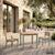Table de jardin enfant, table en bois d'acacia, intérieur et extérieur avec 2 chaises Vert de gris 1 - vertbaudet enfant 