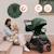 Poussette 2en1 layla jusqu’à 22 kg avec nacelle et accessoires Beige sand+Beige taupe+Black onyx+Green forest 23 - vertbaudet enfant 