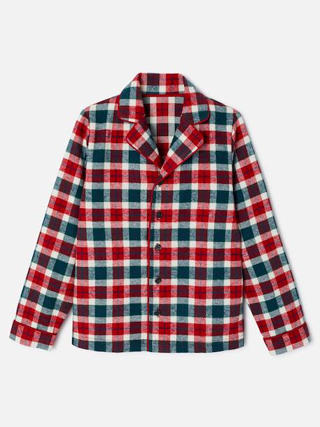 Pyjama en flanelle pur coton Rouge 3 - vertbaudet enfant 