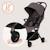 Poussette ultra-compacte sia 5,9 kg compatible avion avec moustiquaire Beige sand+Beige taupe+Blue sky+Green emerald+Pink rose 10 - vertbaudet enfant 