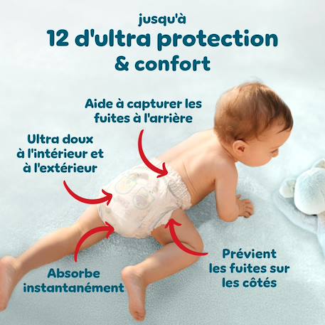 144 couches-culottes premium protection, taille 5, 12-17 kg Blanc 4 - vertbaudet enfant 