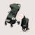 Poussette tout-terrain tansi légère avec roues graveltech, amortissement et pliage à une main Beige sand+Beige taupe+Black onyx+Green emerald 21 - vertbaudet enfant 