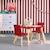 Table carrée enfant bois de pin 2 assises - judith Blanc+Jaune+Rose+Terracotta+Vert+Vert olive 19 - vertbaudet enfant 