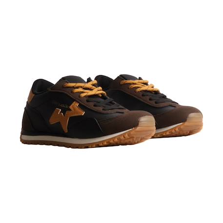 Baskets basses fille à lacets Beige+Bordeaux+Marron 15 - vertbaudet enfant 