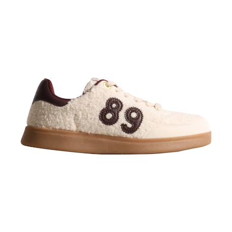 Baskets basses fille à lacets Beige+Noir 1 - vertbaudet enfant 