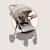Poussette tout-terrain iva jusqu’à 22 kg avec matériaux premium et assise spacieuse Beige sand+Green forest+Grey graphite 4 - vertbaudet enfant 
