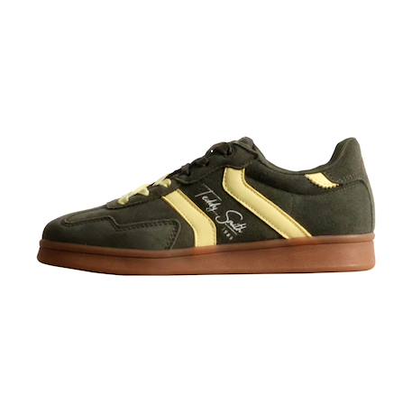 Baskets fille basses à lacets Beige   leopard+Kaki   jaune 8 - vertbaudet enfant 
