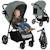 Poussette compacte emerald légère avec amortissement, pliage à une main et grand panier Beige sand+Green forest+Grey stone 7 - vertbaudet enfant 