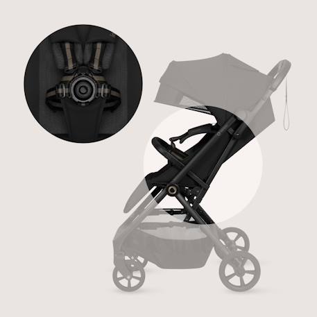 Poussette tout-terrain tansi légère avec roues graveltech, amortissement et pliage à une main Beige sand+Beige taupe+Black onyx+Green emerald 16 - vertbaudet enfant 