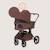 Poussette 2en1 freya avec nacelle pliable avec le châssis et accessoires Beige sand+Black onyx+Brown chocolate 15 - vertbaudet enfant 