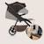 Poussette tout-terrain mira jusqu’à 22 kg avec grandes roues et assise spacieuse Black onyx+Green emerald+Grey graphite 3 - vertbaudet enfant 