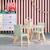 Table carrée enfant bois de pin 2 assises - judith Blanc+Jaune+Rose+Terracotta+Vert+Vert olive 28 - vertbaudet enfant 