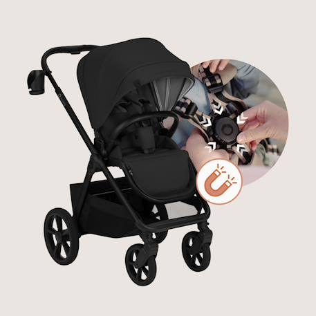 Poussette duo carmine jusqu’à 22 kg avec nacelle et accessoires Beige sand+Black onyx+Brown chocolate+Grey stone 10 - vertbaudet enfant 