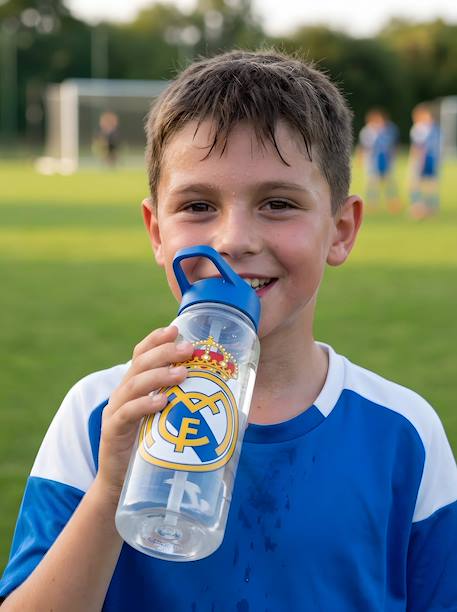 Gourde garçon real madrid cf 600 ml en plastique transparent Transparent et bleu 2 - vertbaudet enfant 