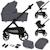 Poussette trio carmine jusqu’à 22 kg avec nacelle, siège-auto et accessoires Beige sand+Grey stone 7 - vertbaudet enfant 