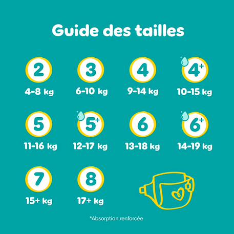 174 couches baby-dry, taille 5, 11-16 kg Blanc 2 - vertbaudet enfant 