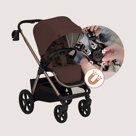 Poussette duo carmine jusqu’à 22 kg avec nacelle et accessoires Beige sand+Black onyx+Brown chocolate+Grey stone 16 - vertbaudet enfant 