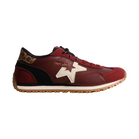 Baskets basses fille à lacets Beige+Bordeaux+Marron 7 - vertbaudet enfant 