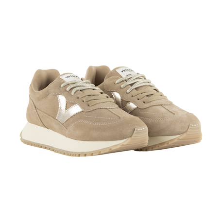 Baskets basses fille à lacets Beige+Camel+Marron 3 - vertbaudet enfant 