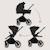 Poussette combinée 2en1 mika plus avec nacelle et accessoires Beige sand+Black onyx+Green olive+Grey stone+Mocha mousse 8 - vertbaudet enfant 