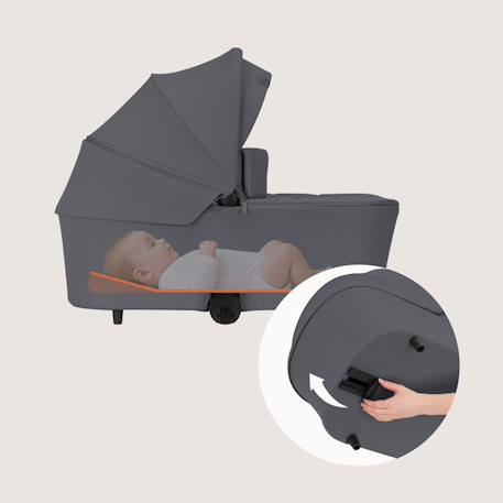 Poussette duo carmine jusqu’à 22 kg avec nacelle et accessoires Beige sand+Black onyx+Brown chocolate+Grey stone 20 - vertbaudet enfant 