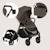 Poussette 2en1 layla jusqu’à 22 kg avec nacelle et accessoires Beige sand+Beige taupe+Black onyx+Green forest 12 - vertbaudet enfant 