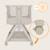 Lit cododo 2en1 luna evo avec pliage easyfold, matelas t25 et réglage sur 5 hauteurs Beige sand+Grey dove 6 - vertbaudet enfant 