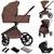 Poussette 3en1 freya avec nacelle, siège-auto et habillage pluie Beige sand+Black onyx+Brown chocolate 13 - vertbaudet enfant 