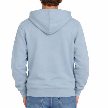 Sweat garçon zippé à capuche scz Bleu+Bordeaux 3 - vertbaudet enfant 