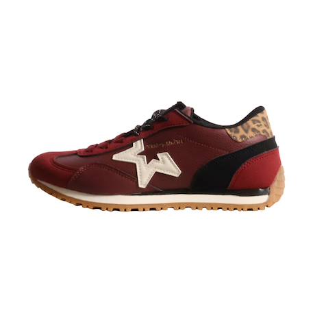 Baskets basses fille à lacets Beige+Bordeaux+Marron 8 - vertbaudet enfant 