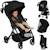 Poussette tout-terrain tansi légère avec roues graveltech, amortissement et pliage à une main Beige sand+Beige taupe+Black onyx+Green emerald 13 - vertbaudet enfant 